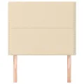Têtes de lit 2 pcs Crème 100x5x78/88 cm Tissu