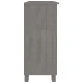 Buffet HAMAR Gris clair 85x35x80 cm Bois massif de pin