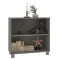 Buffet HAMAR Gris clair 85x35x80 cm Bois massif de pin