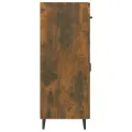 Buffet chêne fumé 69,5x34x90 cm bois d'ingénierie