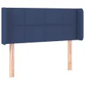 Tête de lit avec oreilles Bleu 83x16x78/88 cm Tissu