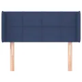 Tête de lit avec oreilles Bleu 83x16x78/88 cm Tissu