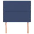 Têtes de lit 2 pcs Bleu 80x5x78/88 cm Tissu