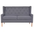 Ensemble de canapés 3 pcs tissu gris