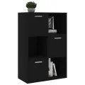 Armoire de rangement Noir 60x29,5x90 cm Aggloméré