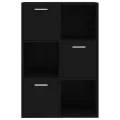 Armoire de rangement Noir 60x29,5x90 cm Aggloméré