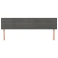 Têtes de lit 2 pcs Gris foncé 100x5x78/88 cm Velours