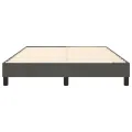 cadre de lit Gris foncé 140x190 cm Velours