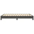 cadre de lit Gris foncé 140x190 cm Velours