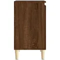 Meuble d'évier chêne marron 58x33x60 cm bois d'ingénierie