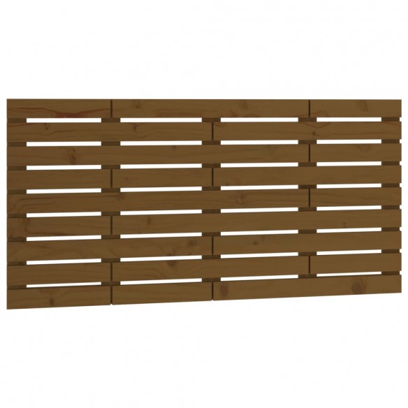 Tête de lit murale Marron miel 141x3x63 cm Bois massif de pin