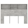 Armoire de tête de lit Gris béton 140x19x103,5 cm