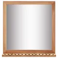Miroir de salle de bain 60 x 12 x 62 cm Bois de noyer massif