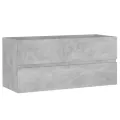 Armoire d'évier Gris béton 100x38,5x45 cm Aggloméré