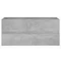 Armoire d'évier Gris béton 100x38,5x45 cm Aggloméré