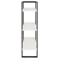 Bibliothèque à 3 niveaux Blanc 80x30x105 cm Bois de pin massif