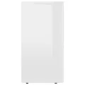 Buffet Blanc brillant 120x36x69 cm Aggloméré