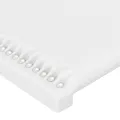Cadre de lit avec tête de lit Blanc 100x200 cm Similicuir