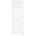 Buffet blanc 70x28x70 cm bois de pin massif