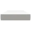 Matelas de lit à ressorts ensachés Gris clair 80x200x20cm Tissu