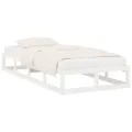 Cadre de lit Blanc 100x200 cm Bois massif