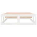 Cadre de lit Blanc 100x200 cm Bois massif