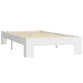 Cadre de lit Blanc Bois de pin massif 90 x 200 cm