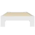 Cadre de lit Blanc Bois de pin massif 90 x 200 cm