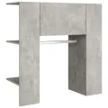 Armoires de couloir 2 pcs Gris béton Bois d'ingénierie