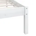 Cadre de lit Blanc Bois de pin massif 90x190 cm Simple