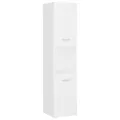 Armoire de salle de bain Blanc 30x30x130 cm Aggloméré