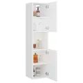 Armoire de salle de bain Blanc 30x30x130 cm Aggloméré