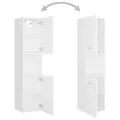 Armoire de salle de bain Blanc 30x30x130 cm Aggloméré
