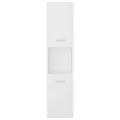 Armoire de salle de bain Blanc 30x30x130 cm Aggloméré