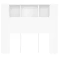 Armoire de tête de lit blanc 120x18,5x102,5 cm