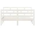 Cadre de lit Blanc Bois massif 140x190 cm