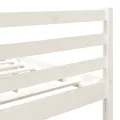 Cadre de lit Blanc Bois massif 140x190 cm