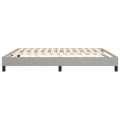 cadre de lit Gris clair 180x200 cm Tissu