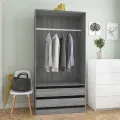 Garde-robe Sonoma gris 100x50x200 cm Bois d'ingénierie