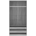 Garde-robe Sonoma gris 100x50x200 cm Bois d'ingénierie