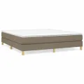 cadre de lit Taupe 180x200 cm Tissu