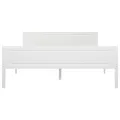 Cadre de lit Bois de pin massif Blanc 140x200 cm