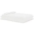 Cadre de lit blanc bois massif 140x190 cm