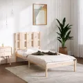 Cadre de lit bois massif 90x190 cm simple