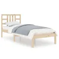 Cadre de lit bois massif 90x190 cm simple