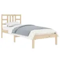 Cadre de lit bois massif 90x190 cm simple
