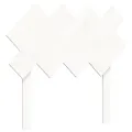 Cadre de lit avec tête de lit blanc simple bois massif