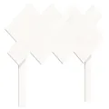 Cadre de lit avec tête de lit blanc simple bois massif