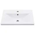 Cadre de lavabo de salle de bain vasque à encastrer Blanc Fer