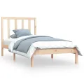 Cadre de lit bois de pin massif 90x190 cm simple